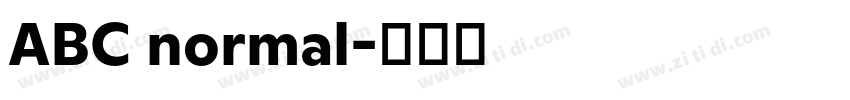 ABC normal字体转换